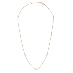 Boa Offset Chain in Rose Gold