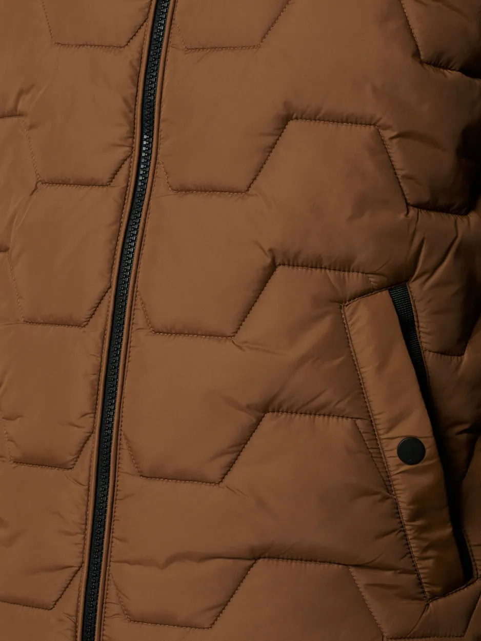 Bodywarmer Hood Padded | Earth