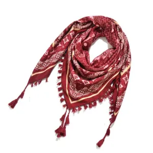Bohemian Style Knitted Scarves with Chic Tassels