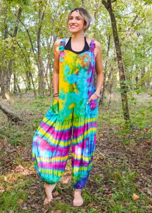 Boho Bliss Dungarees Pocket Jumpsuit