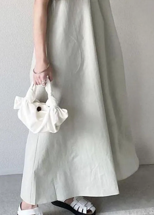 Boho Light Green O Neck Patchwork Cotton Ankle Dress Summer LY2175