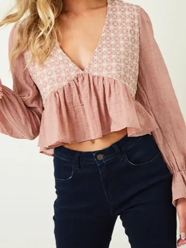 Boho Princess Top | Pink