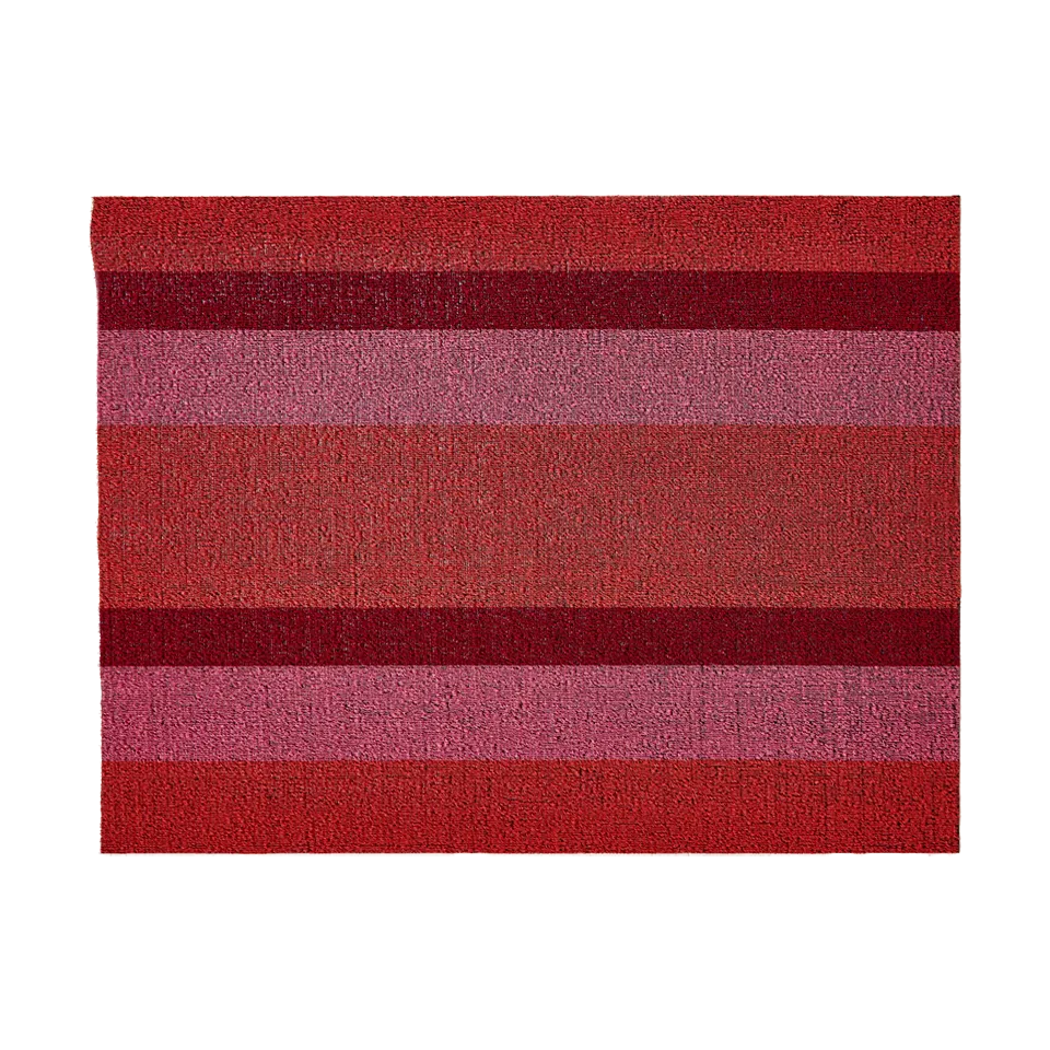 BOLD STRIPE SHAG MAT, PUNCH