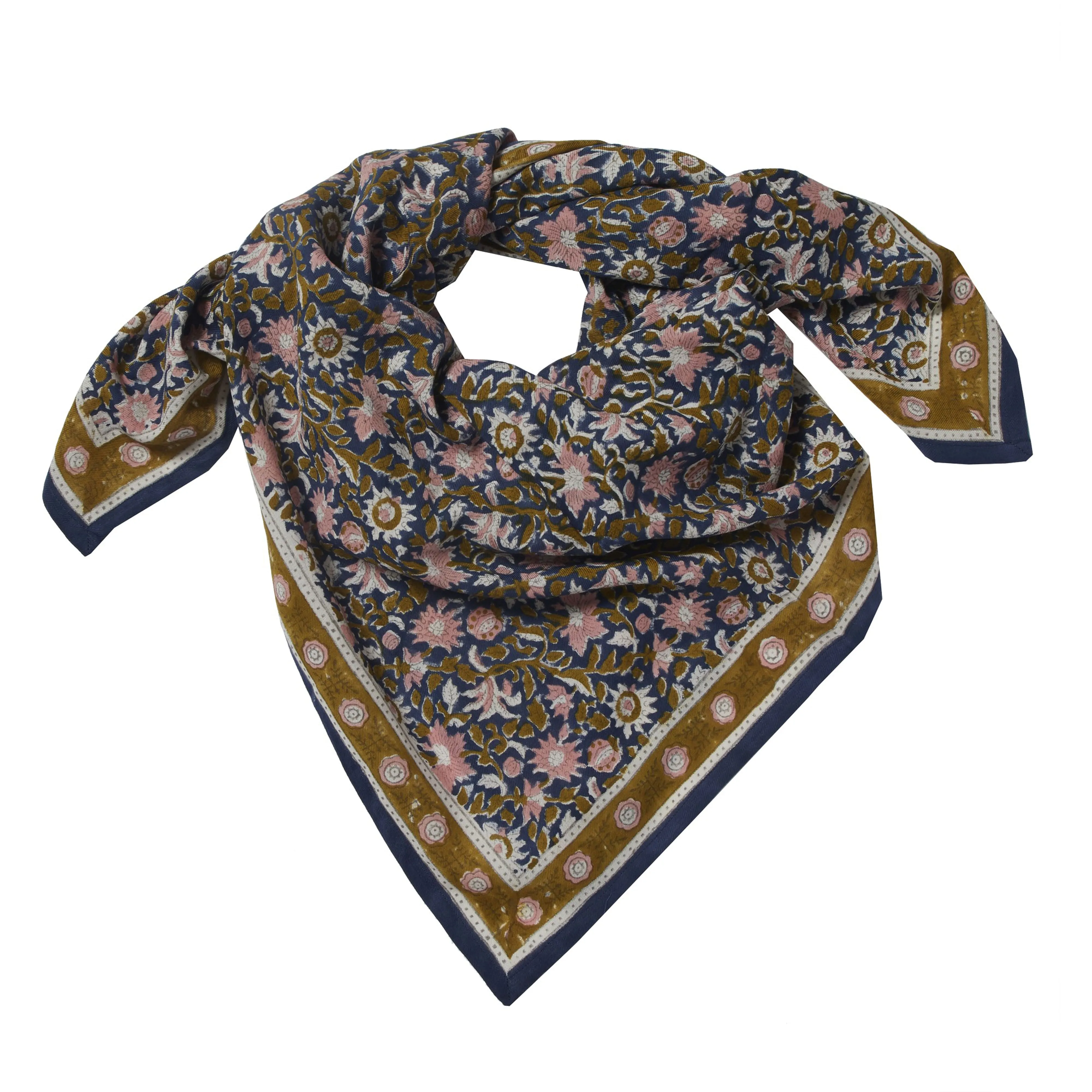 Bonheur du Jour Paris Girl Scarf Indigo Unique