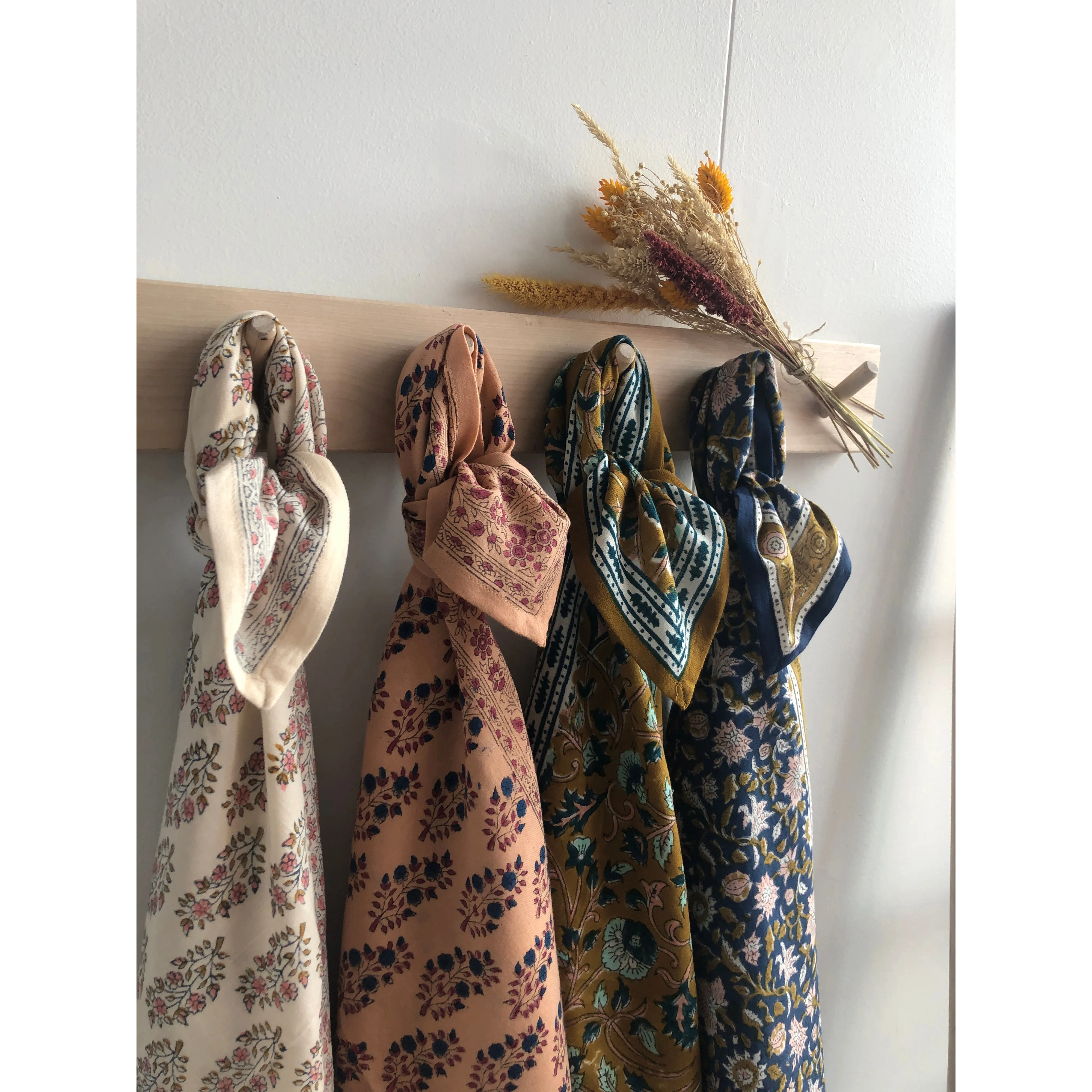 Bonheur du Jour Paris Girl Scarf Indigo Unique