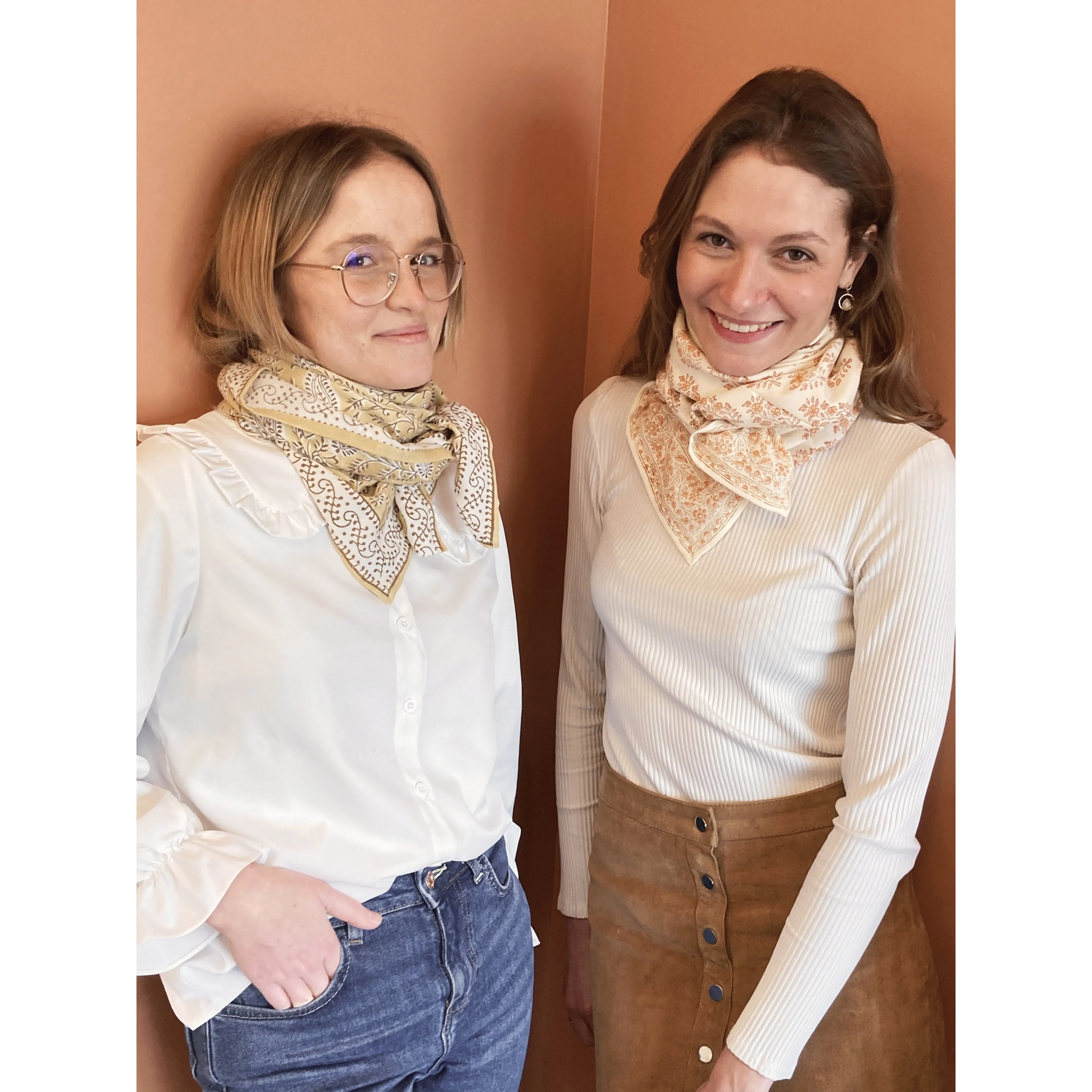Bonheur du Jour Paris Girl Scarf Rosee Unique