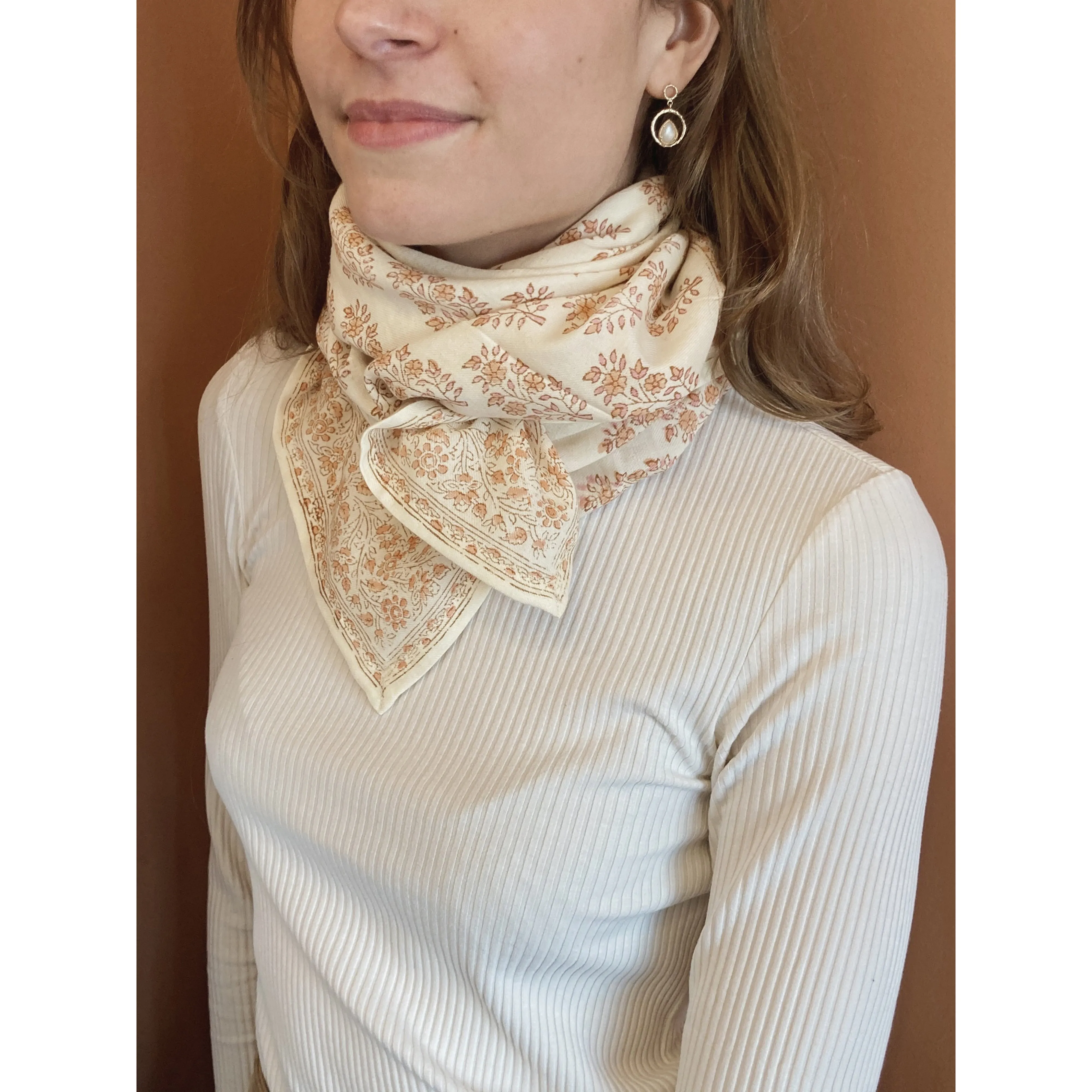 Bonheur du Jour Paris Girl Scarf Rosee Unique