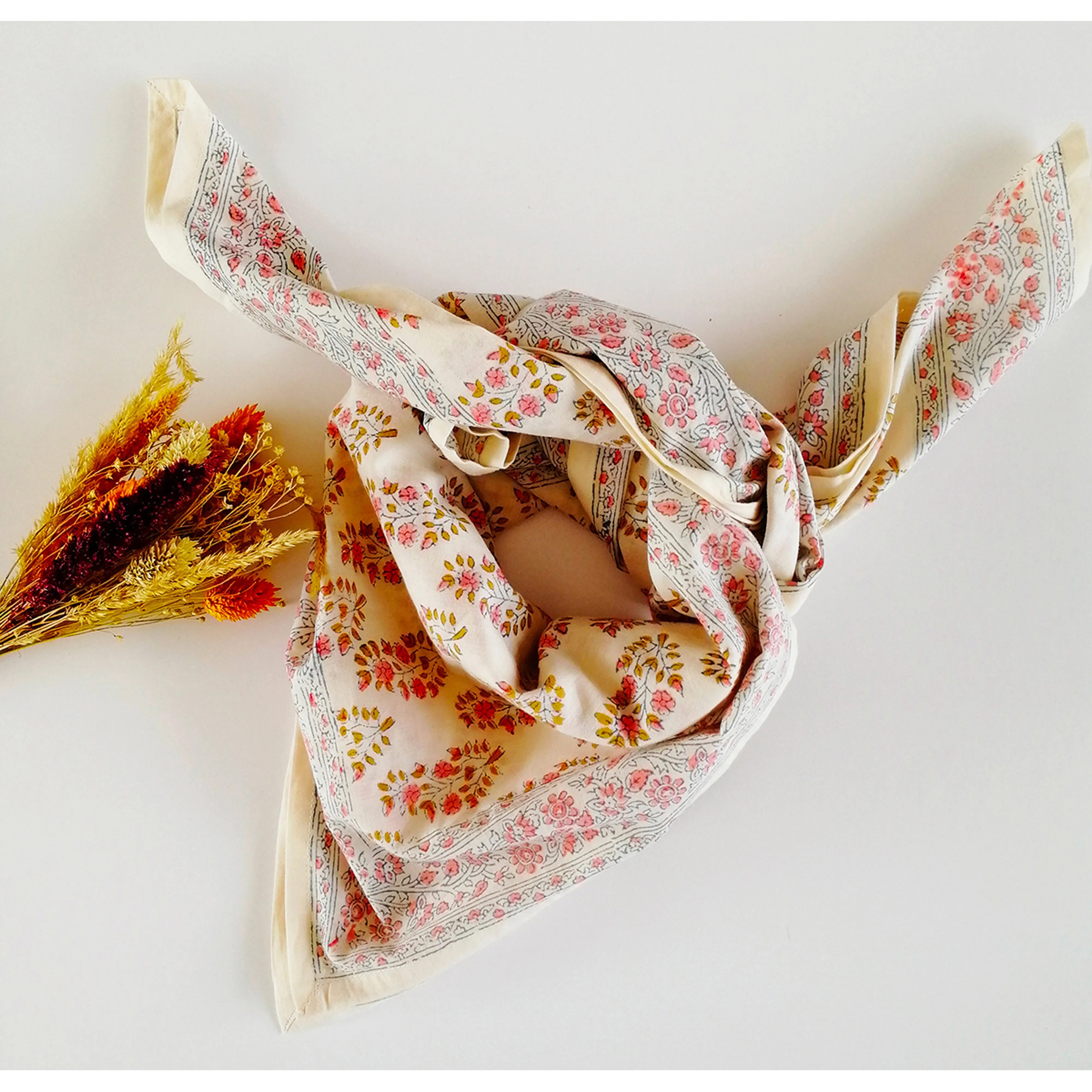 Bonheur du Jour Paris Girl Scarf Rosee Unique