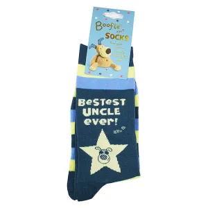 Boofle Fluffy Socks -  Bestest Uncle ever