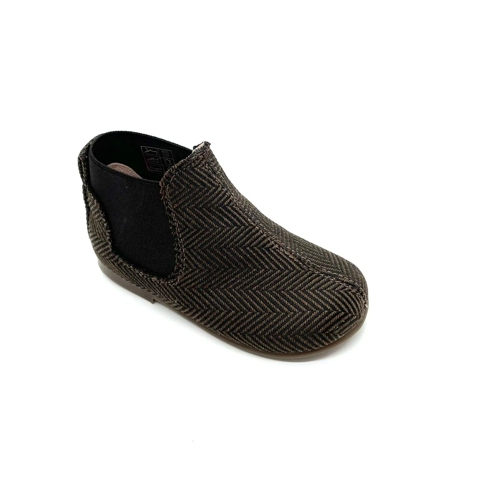 Bootie - Brown Herringbone