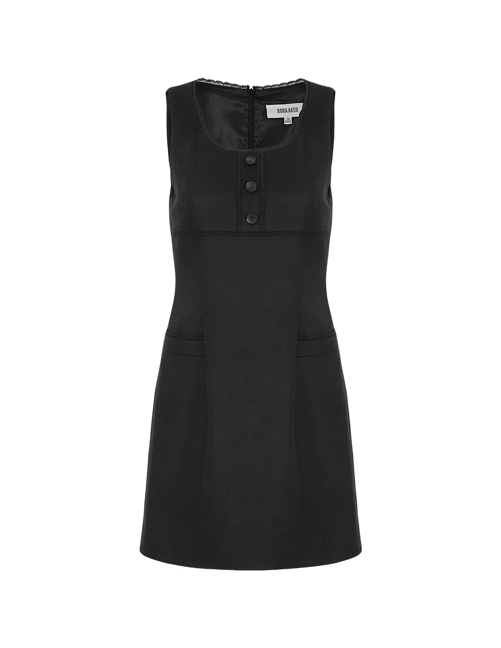 BORA AKSU Sleeveless Empire Slim-Fit A-Hem Dress
