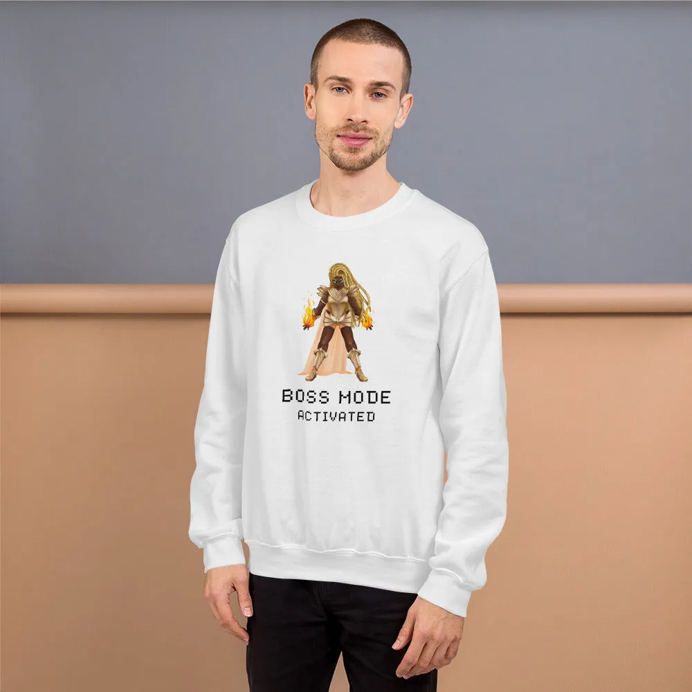 Boss Mode | Unisex Sweatshirt | Feminist Gamer