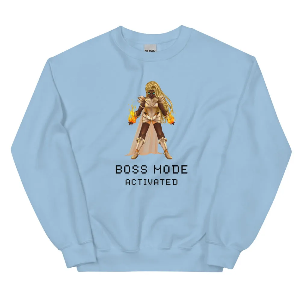 Boss Mode | Unisex Sweatshirt | Feminist Gamer