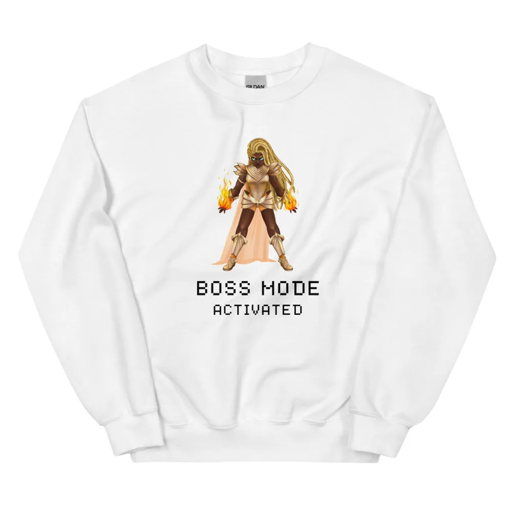 Boss Mode | Unisex Sweatshirt | Feminist Gamer