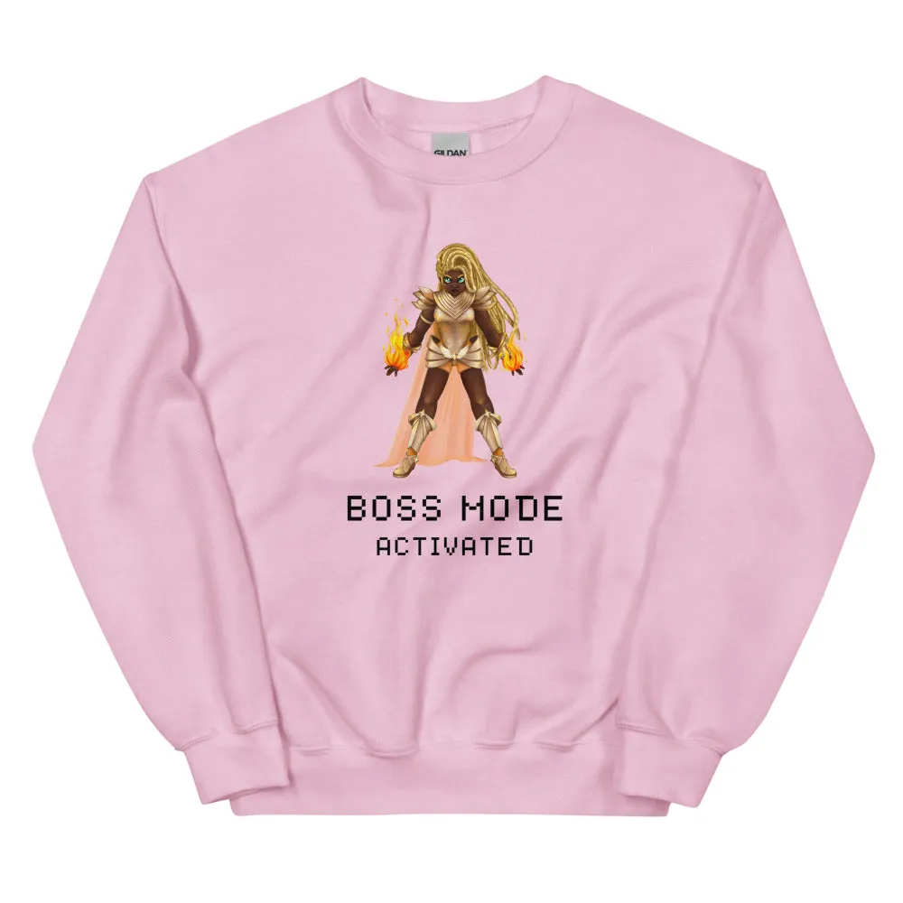 Boss Mode | Unisex Sweatshirt | Feminist Gamer