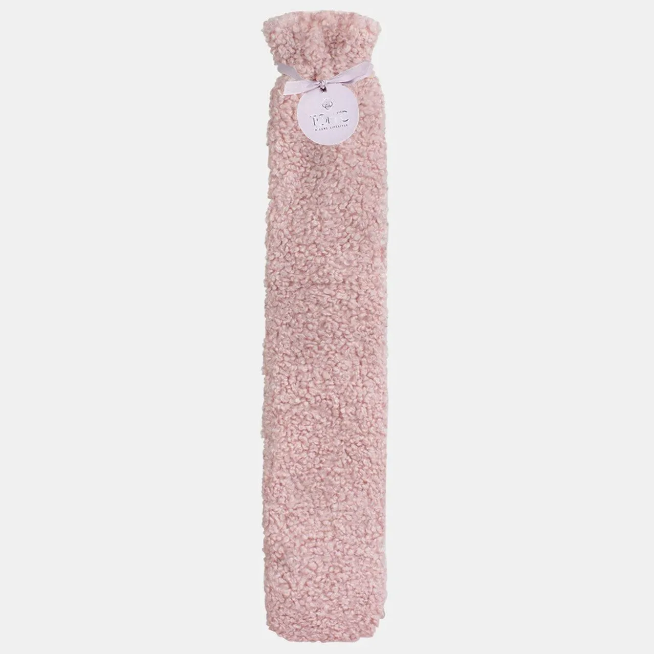 Boucle Long  Hot Water Bottle | Rose Quartz