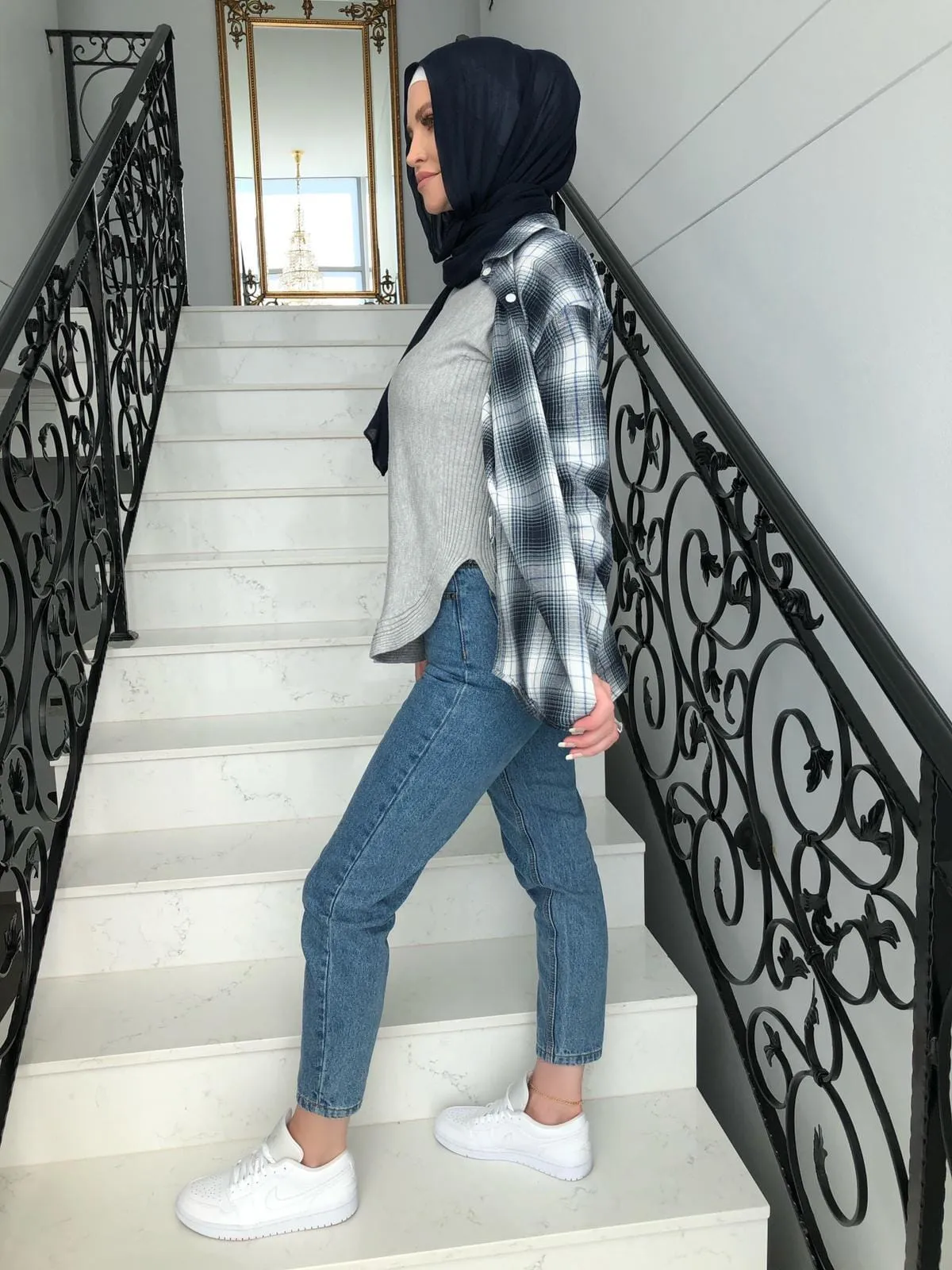 Boyfriend Check Shirt