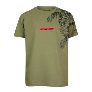 BOYS ARMY GREEN SHORT SLEEVE T-SHIRT