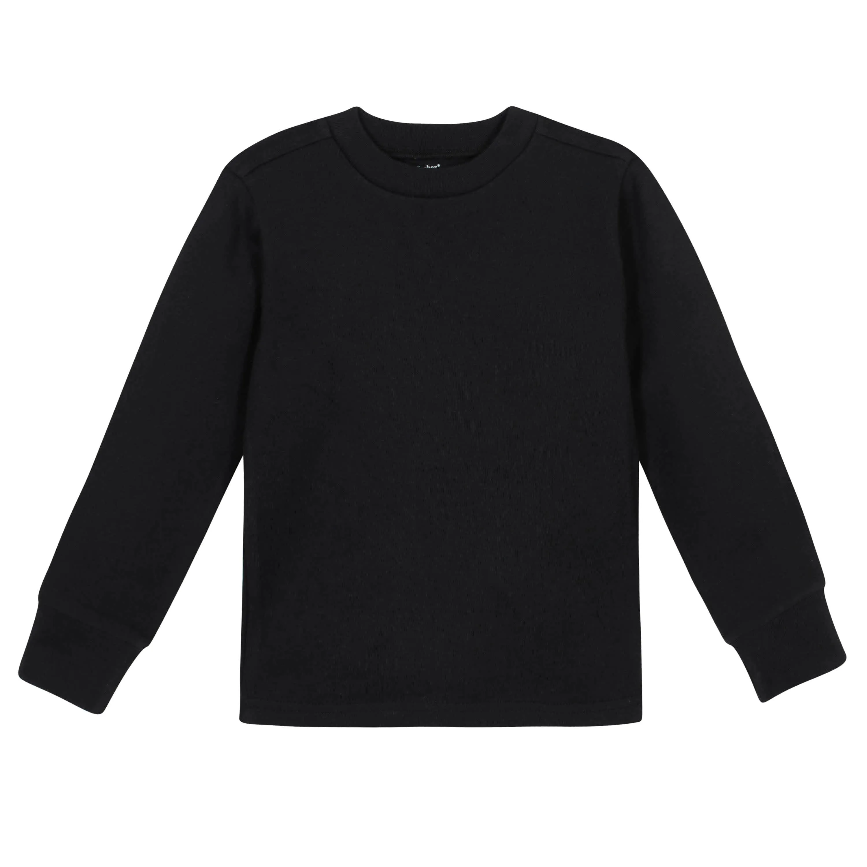Boys Black Classic Long Sleeve Tee Shirt