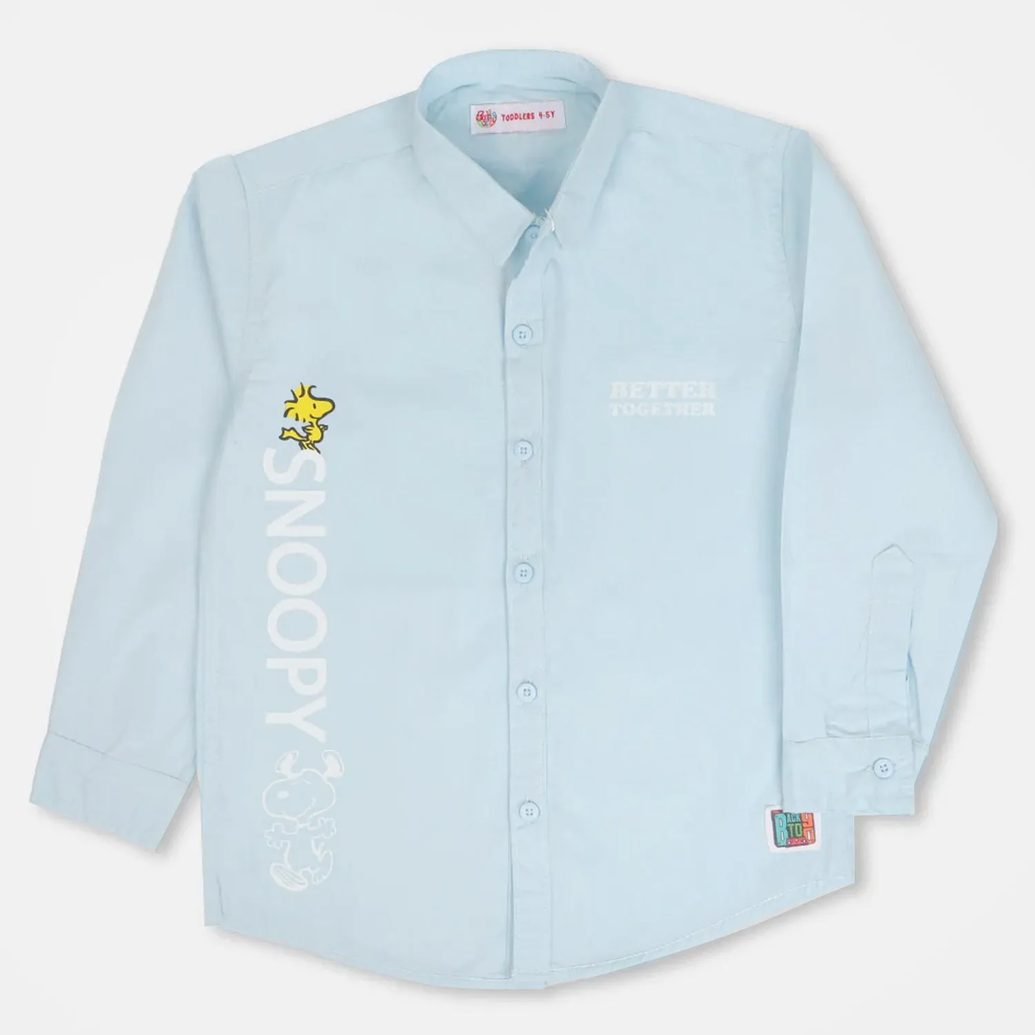 Boys Casual Shirt Character- SKY BLUE
