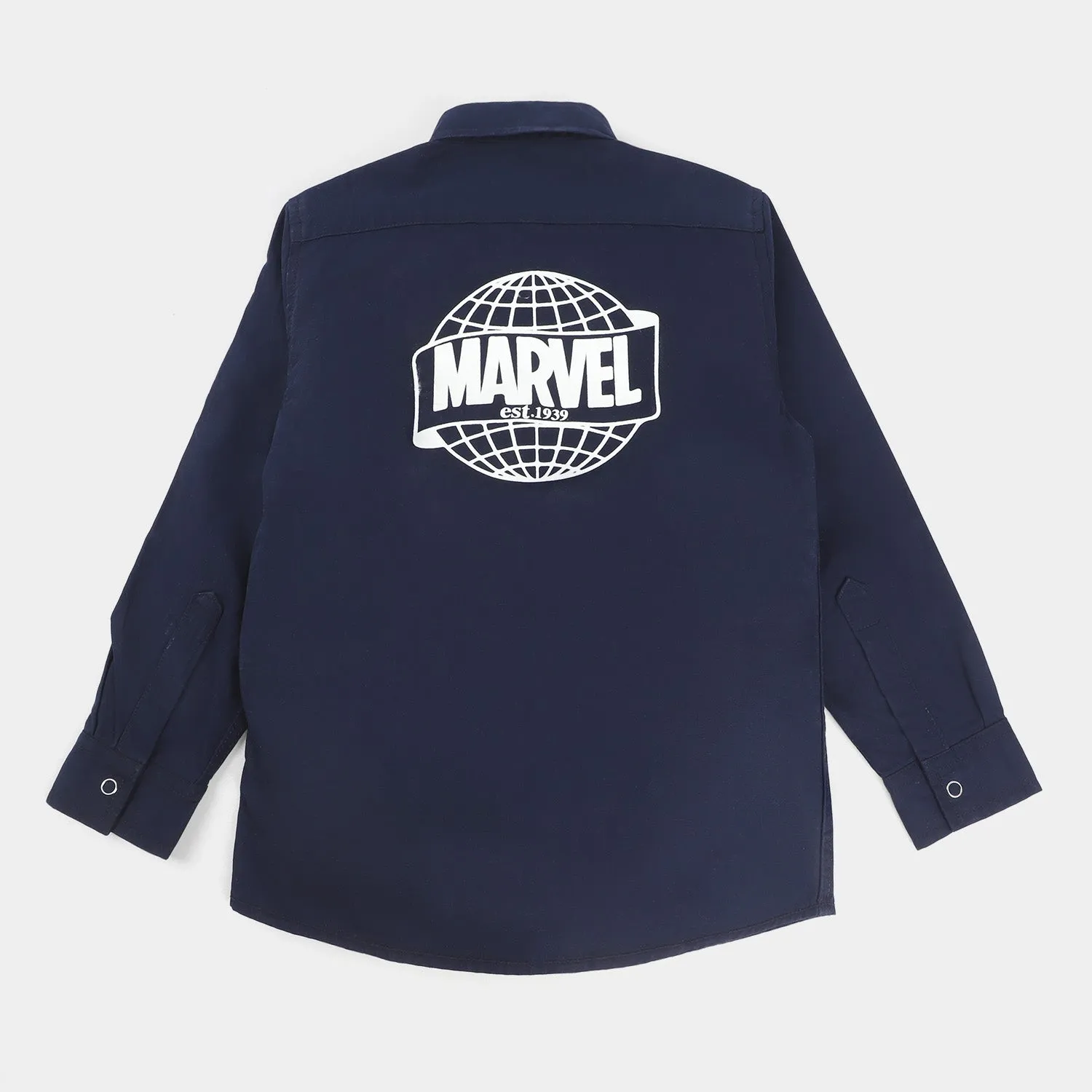 Boys Cotton Casual Shirt -NAVY