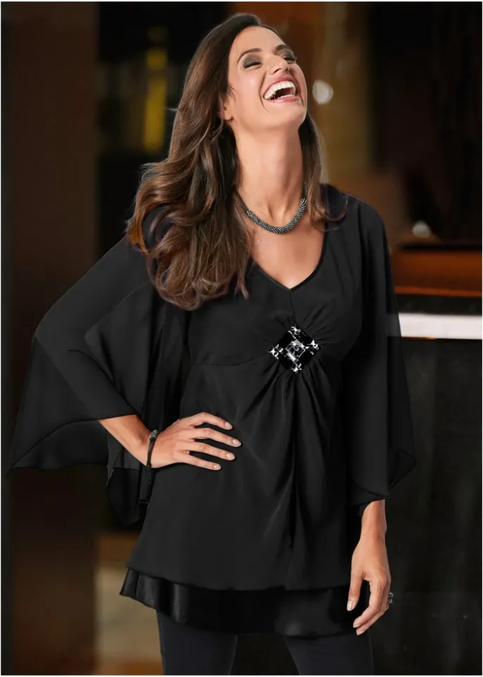 Bpc Selection tunic blouse, black