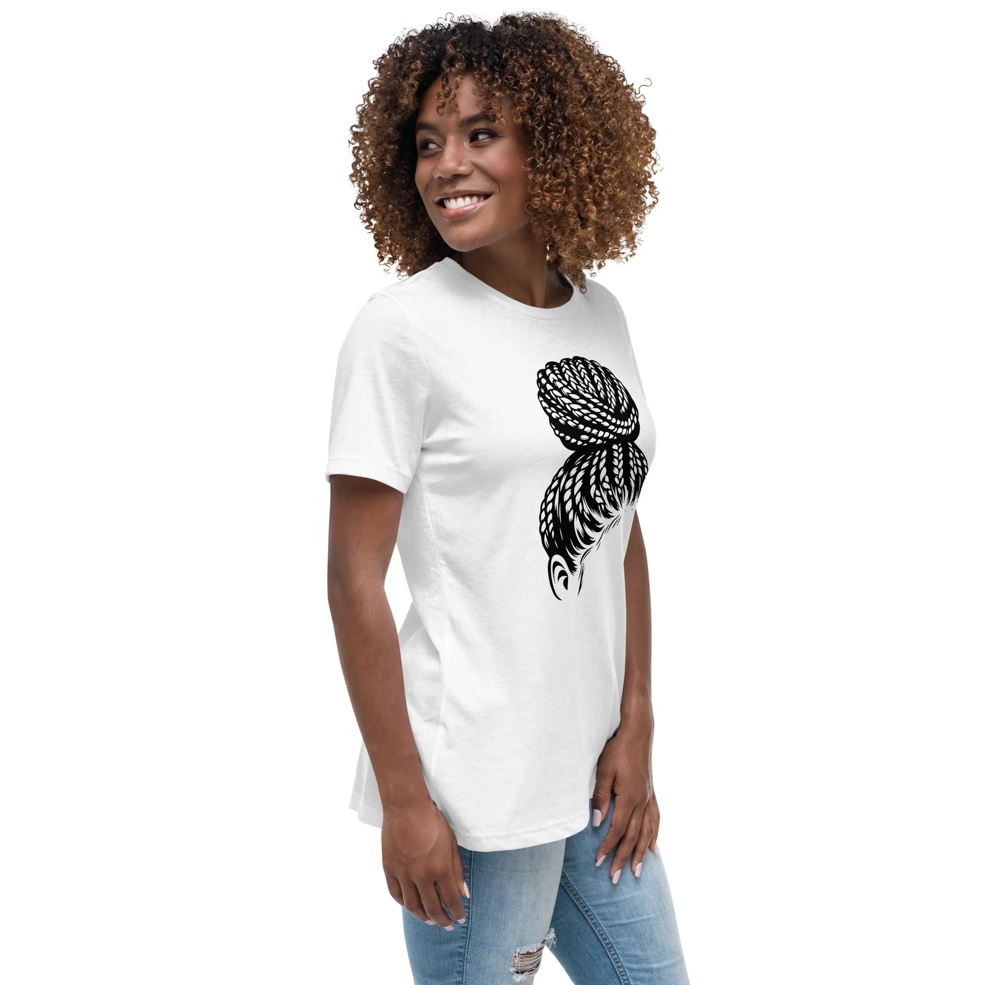 Braided Bun Women's Short Sleeve T-Shirt