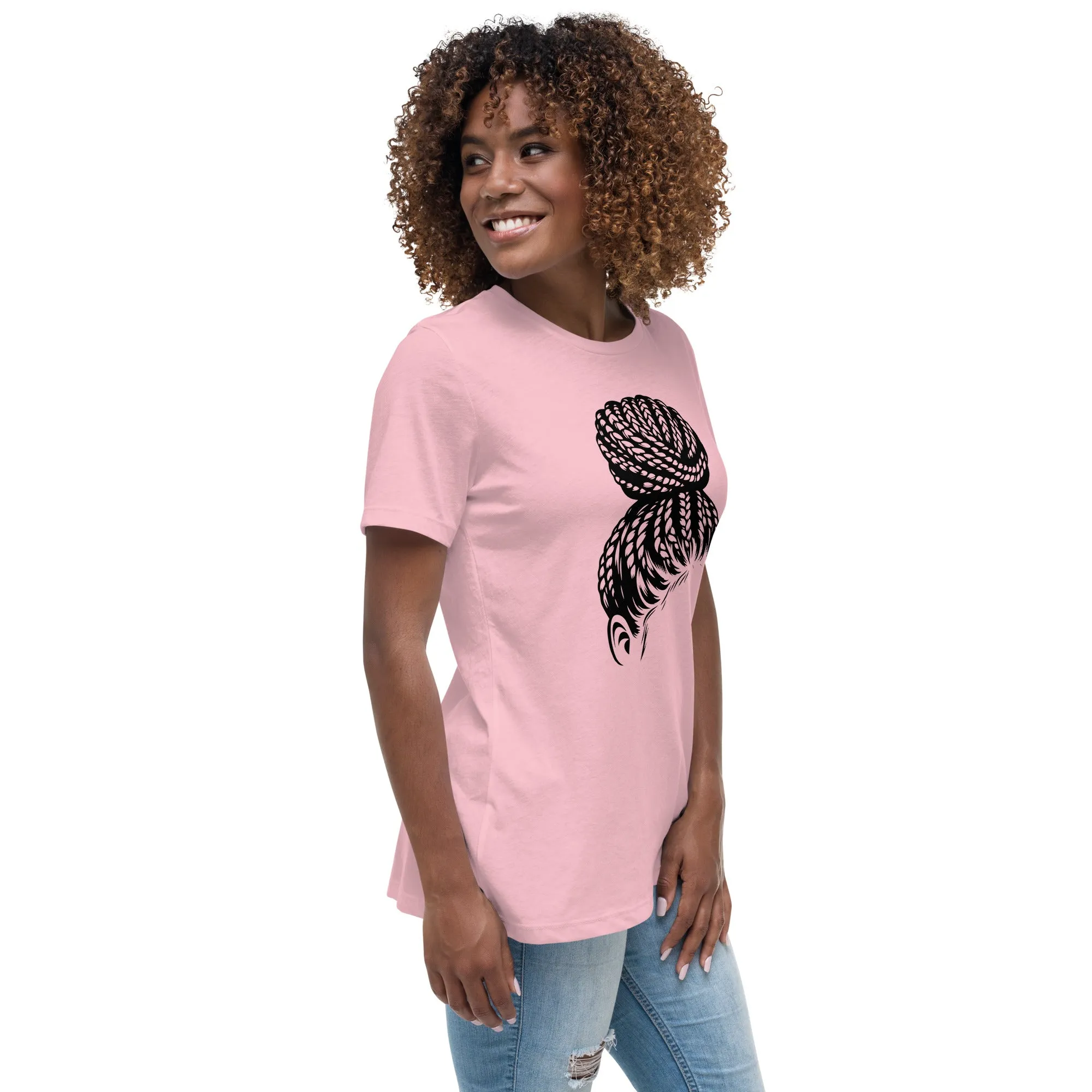 Braided Bun Women's Short Sleeve T-Shirt