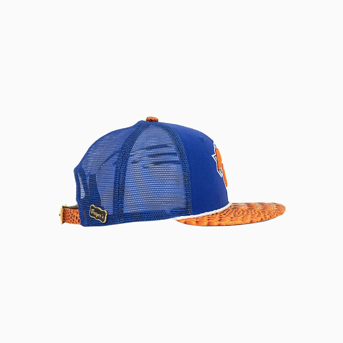 Breyer's Buck 50 New York Knicks Trucker Hat With Leather Visor
