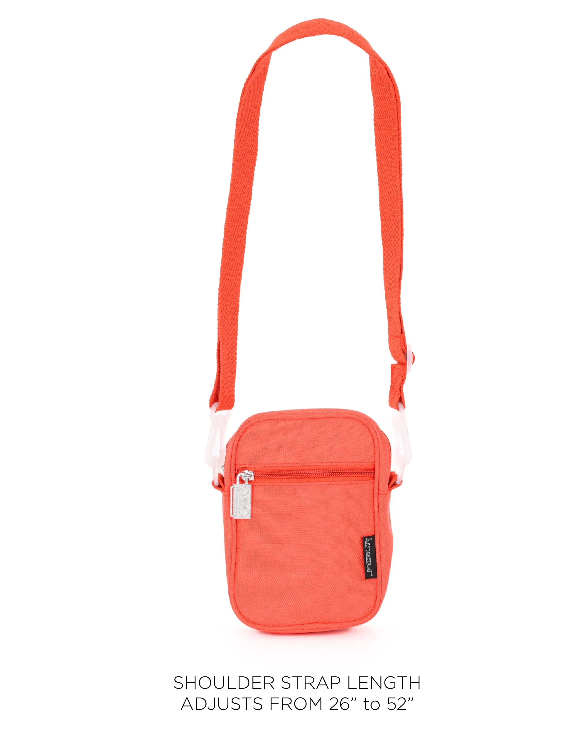 Brick Bag | Mini Crossbody | Recycled RPET | Neon Red