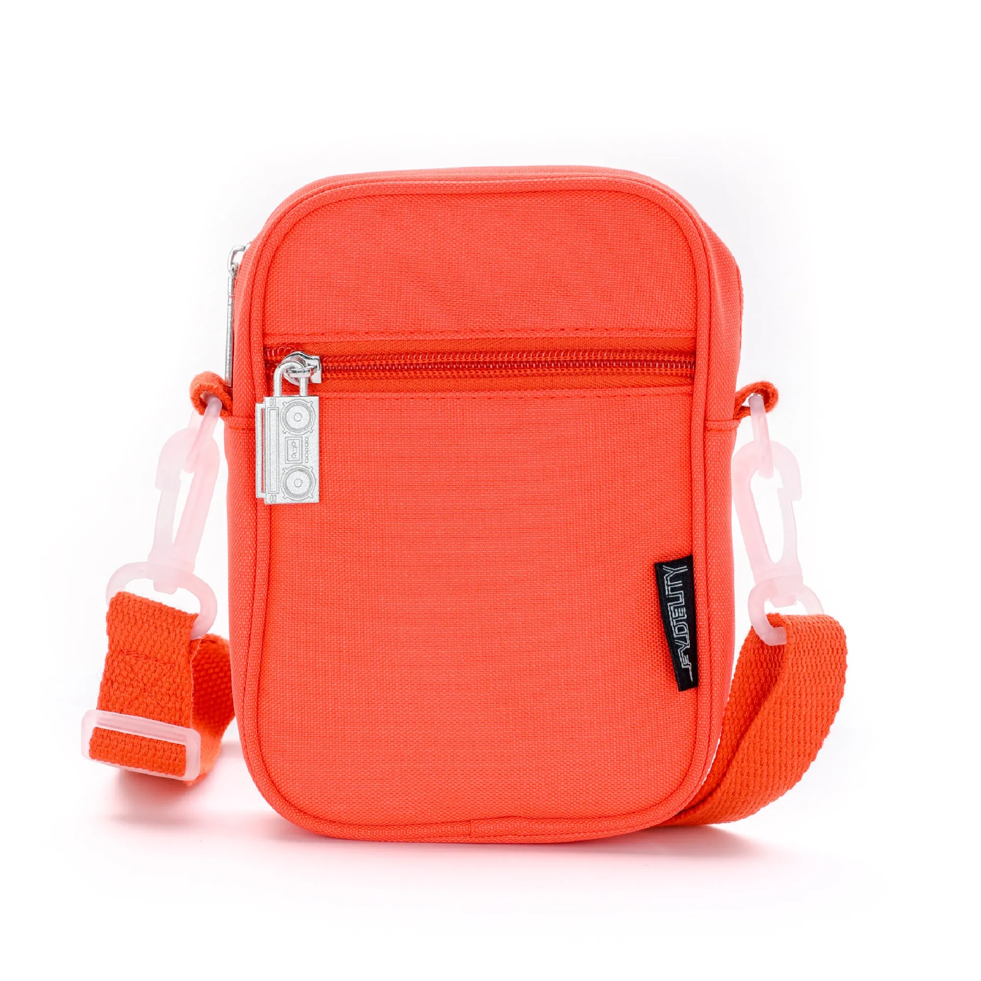 Brick Bag | Mini Crossbody | Recycled RPET | Neon Red