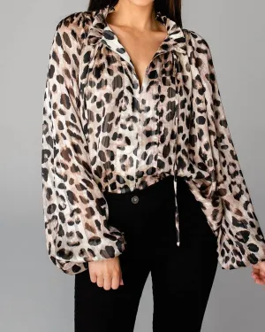 Bridgerton Long Sleeve Blouse in Oreo | Oreo