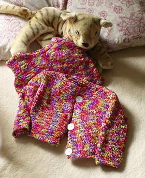 Bright Baby Cardigan Pattern (Knit)