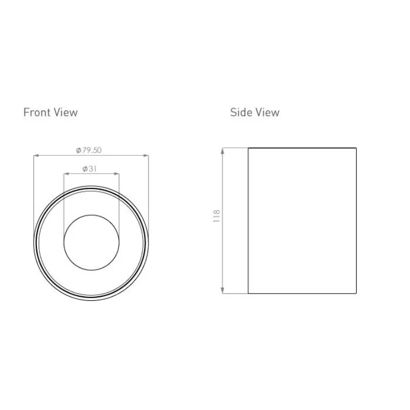 Brightgreen D550 SH–CR Surface Mount Down Light | SALE