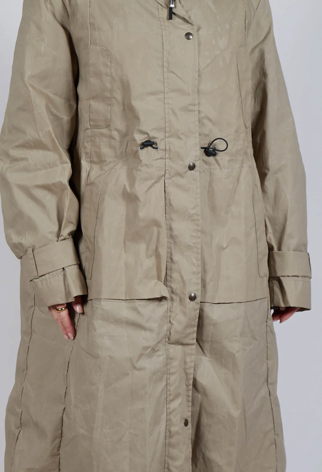 British Millerain Downcoat in Silt