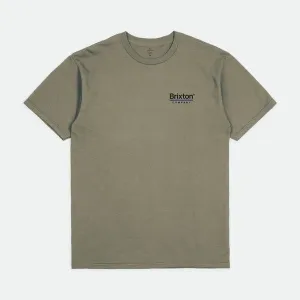 Brixton Palmer Line T-Shirt - Worn Wash Olive