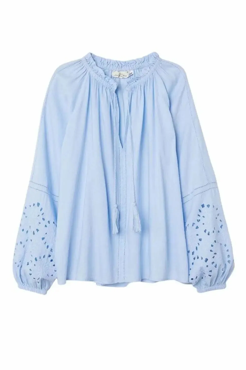 Broderie Cotton Boho Blouse