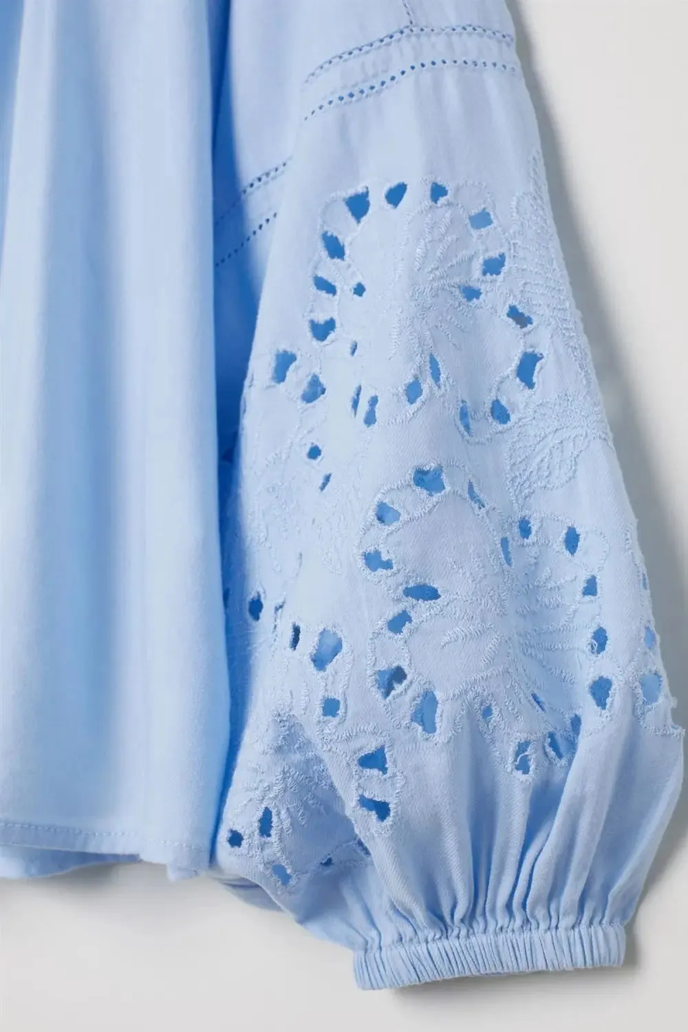 Broderie Cotton Boho Blouse