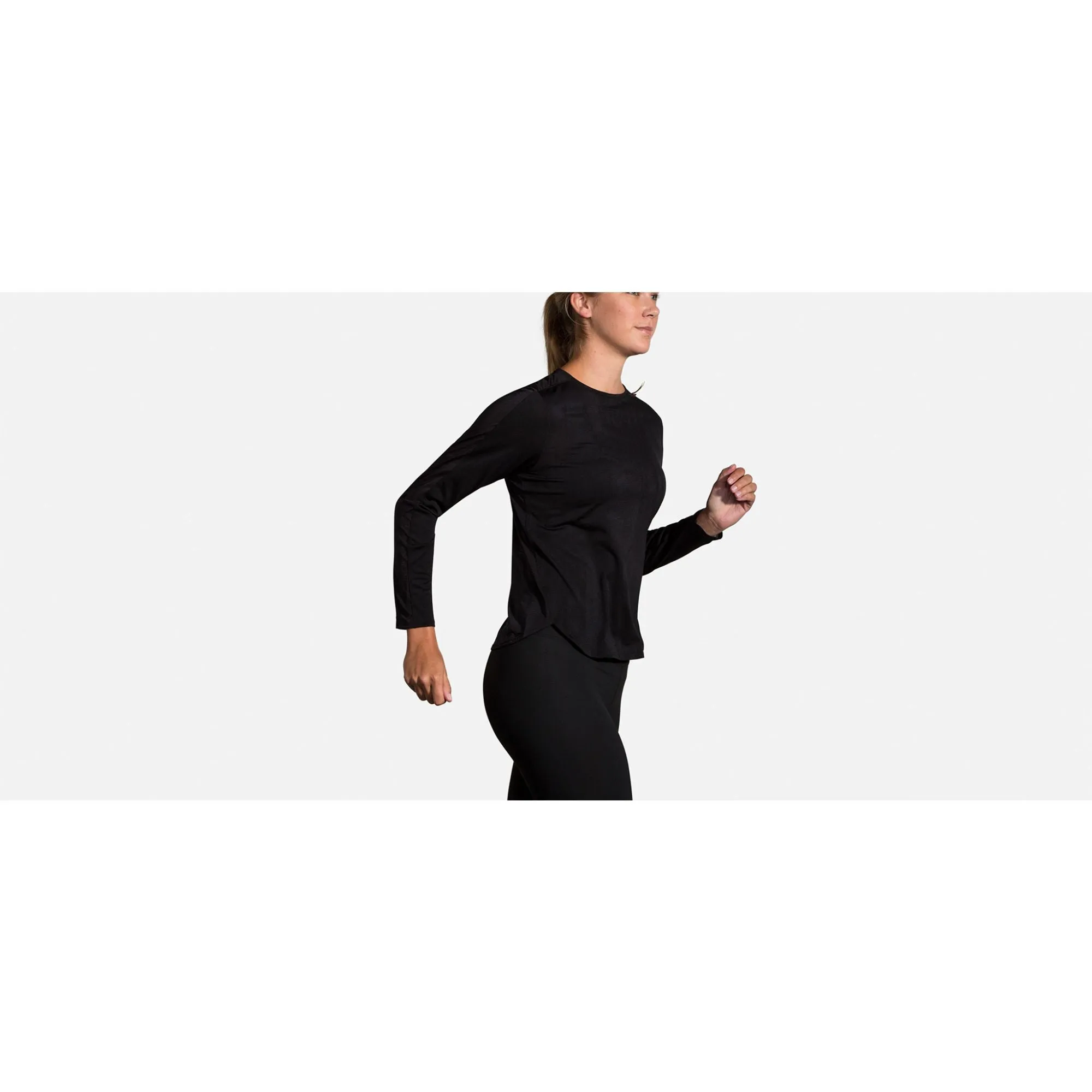 Brooks TCM Spirit Long Sleeve - Black Jaquard (Women's Sizing)