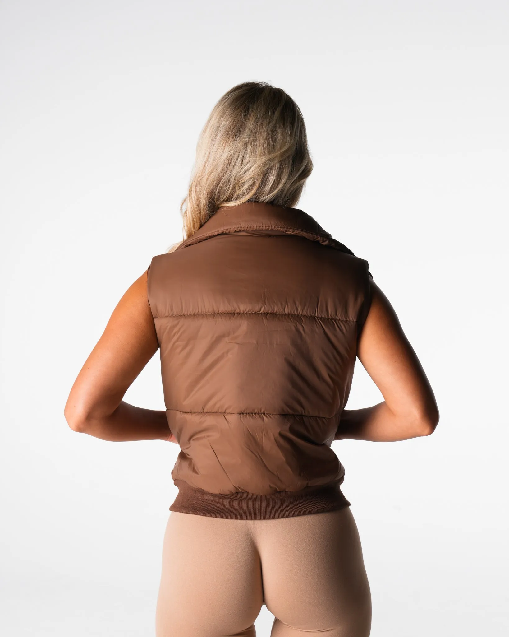 Brown Cloud Puffer Vest