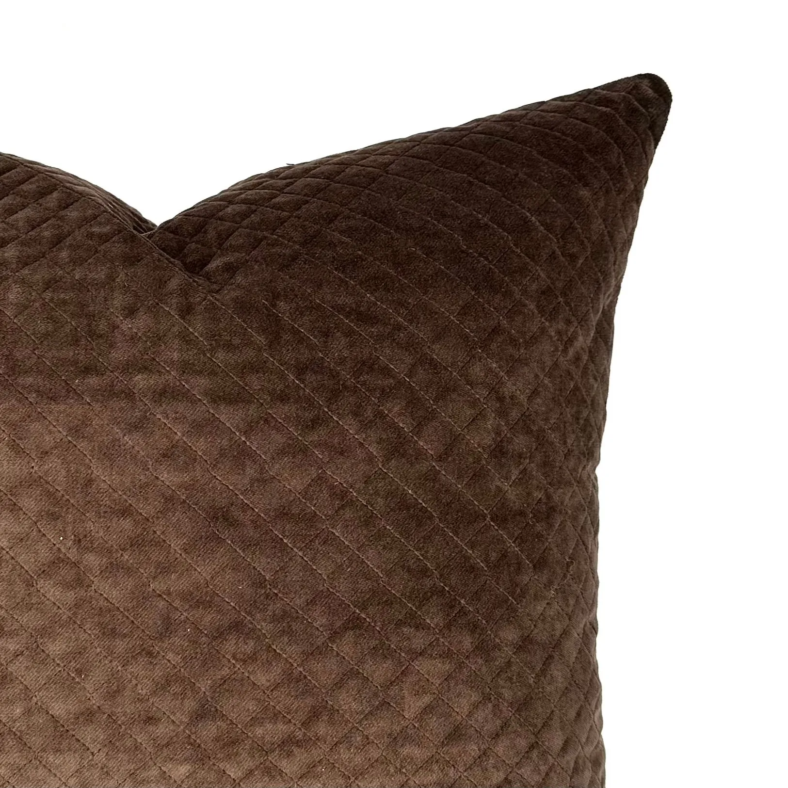 Brown Lodge Velvet Throw Pillow Cover 22x22