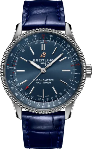 BRT Watch Navitimer AutoMTic 35 Copper Blue Croco Tang Type
