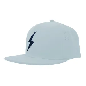BRUCE BOLT SMART FIT Performance Game Hat - ICE BLUE w/ Navy Bolt