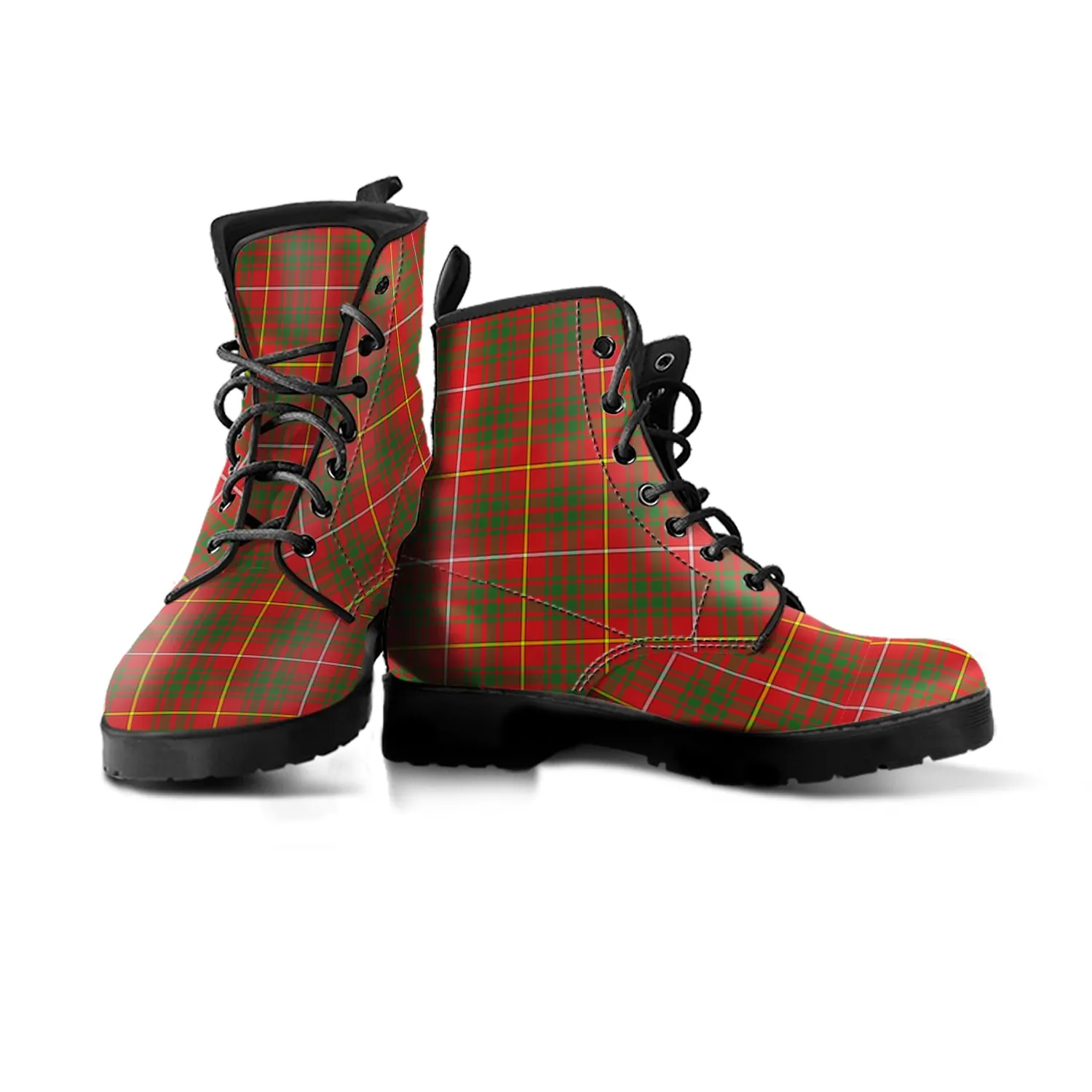 Bruce County Canada Tartan Leather Boots