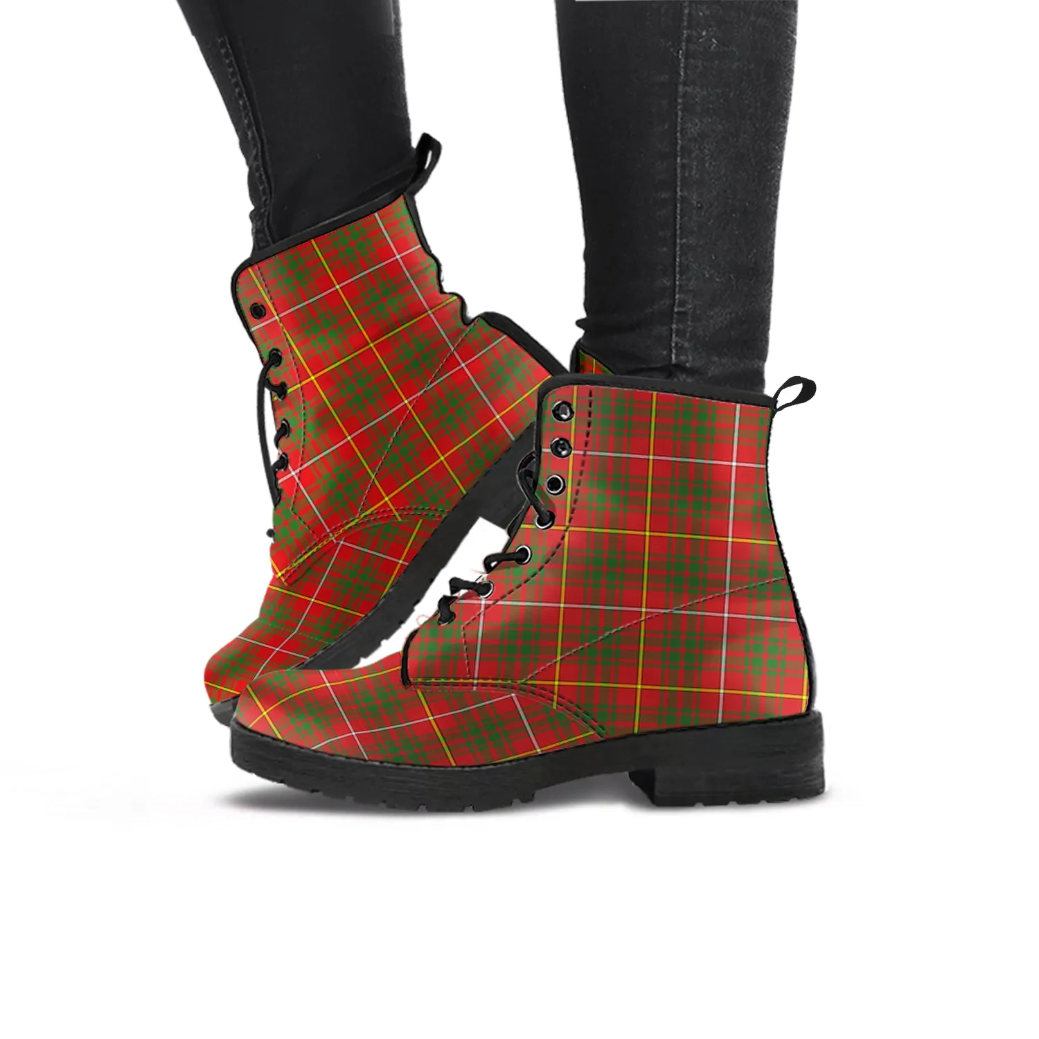 Bruce County Canada Tartan Leather Boots