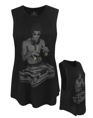 Bruce Lee Womens Black Vest