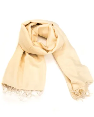 Brushed Woven Shawl in Cream
