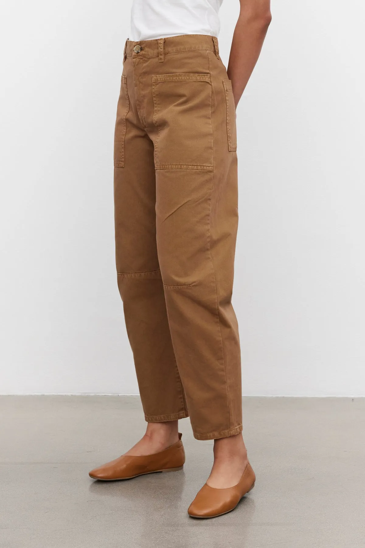 BRYLIE SANDED TWILL UTILITY PANT