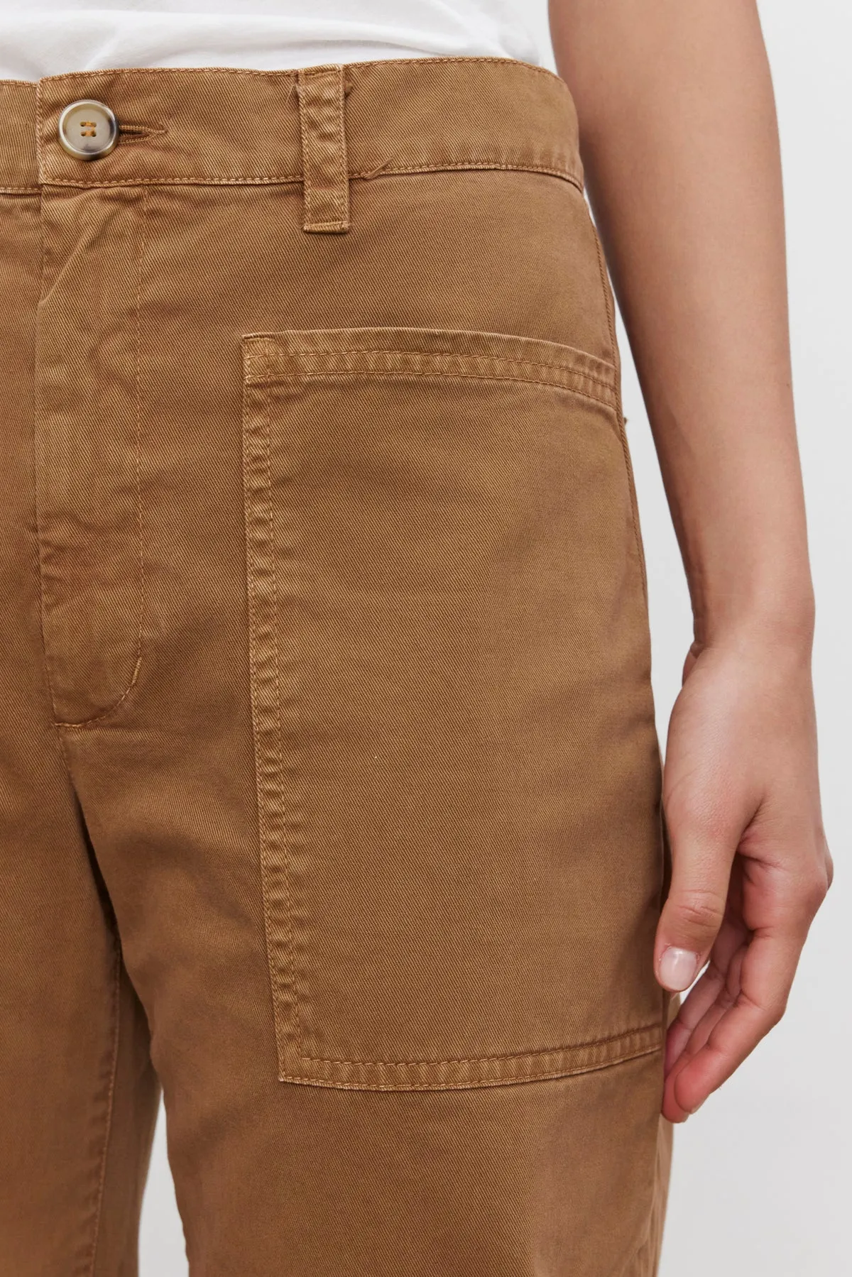 BRYLIE SANDED TWILL UTILITY PANT