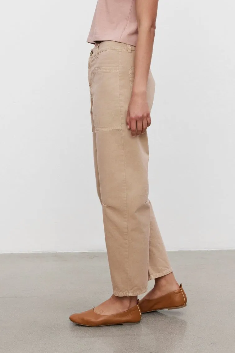 BRYLIE SANDED TWILL UTILITY PANT